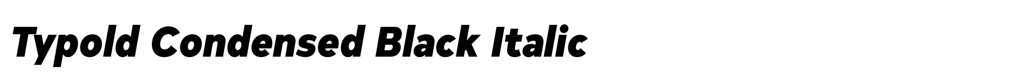 Typold Condensed Black Italic image