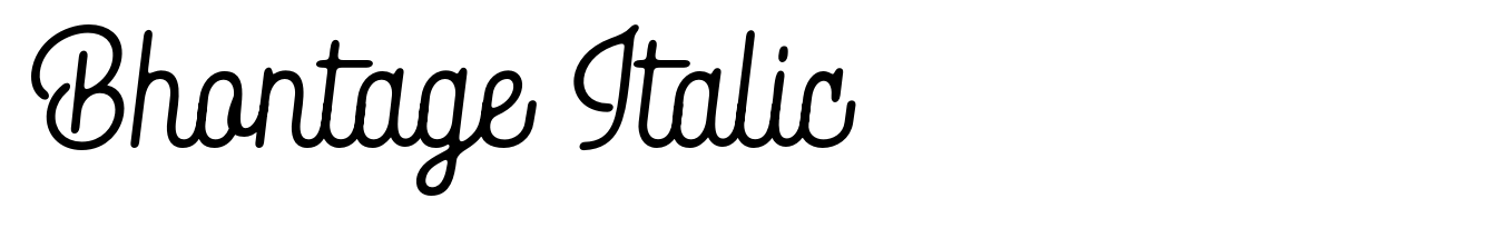 Bhontage Italic