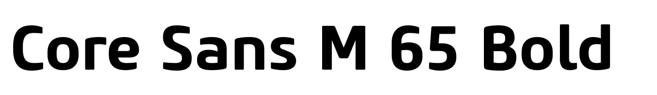 Core Sans M 65 Bold