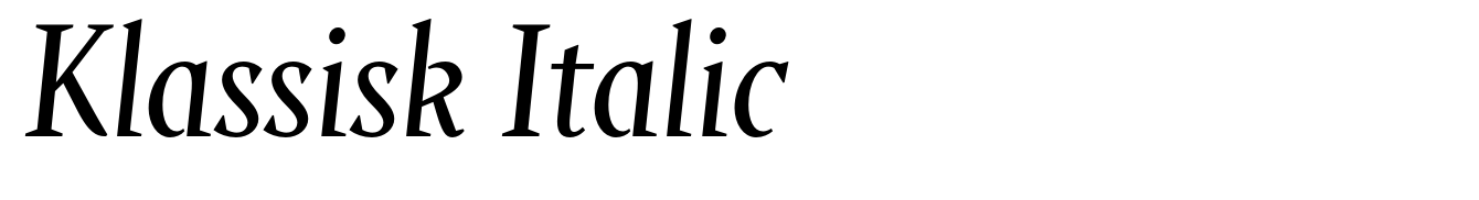 Klassisk Italic