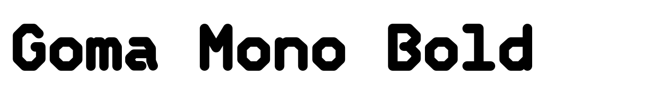 Goma Mono Bold
