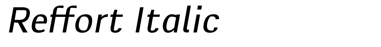 Reffort Italic