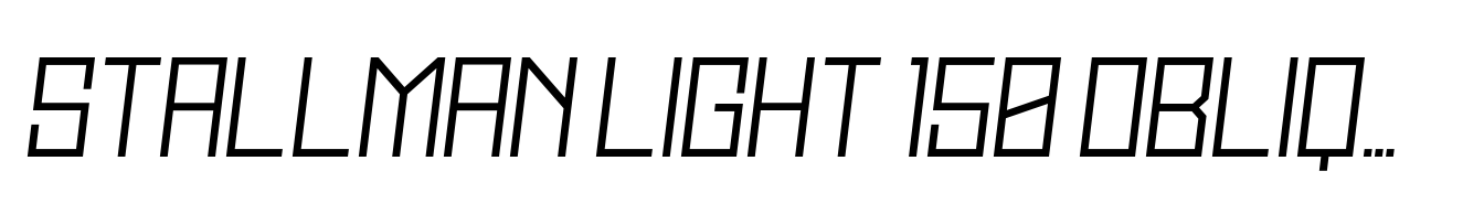 Stallman Light 150 Oblique
