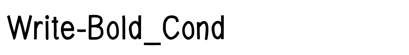 Write-Bold_Cond
