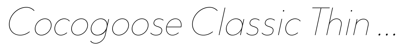 Cocogoose Classic Thin Italic