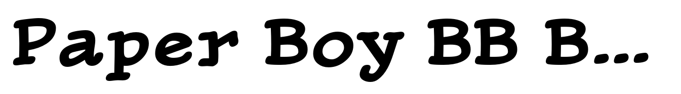 Paper Boy BB Bold