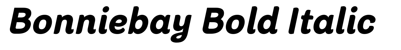 Bonniebay Bold Italic