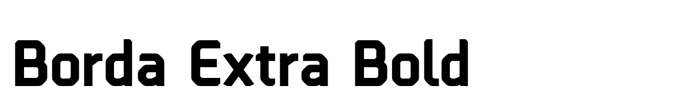 Borda Extra Bold
