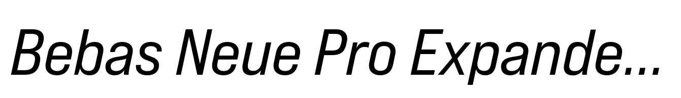 Bebas Neue Pro Expanded Italic