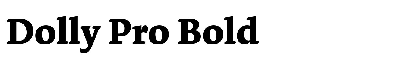 Dolly Pro Bold