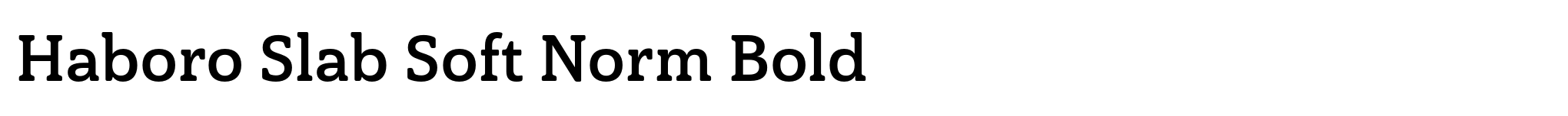 Haboro Slab Soft Norm Bold image