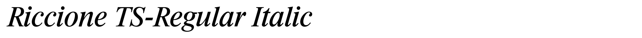 Riccione TS-Regular Italic image