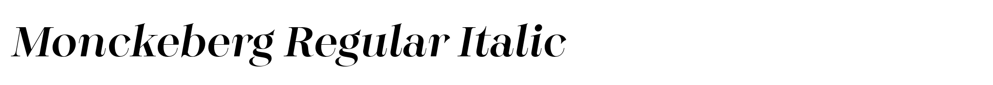 Monckeberg Regular Italic image