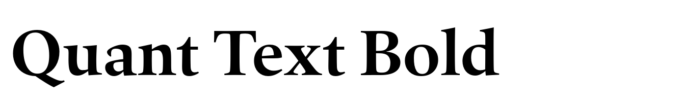 Quant Text Bold