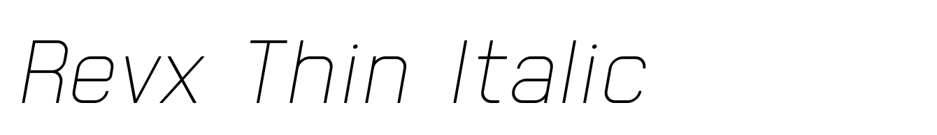 Revx Thin Italic