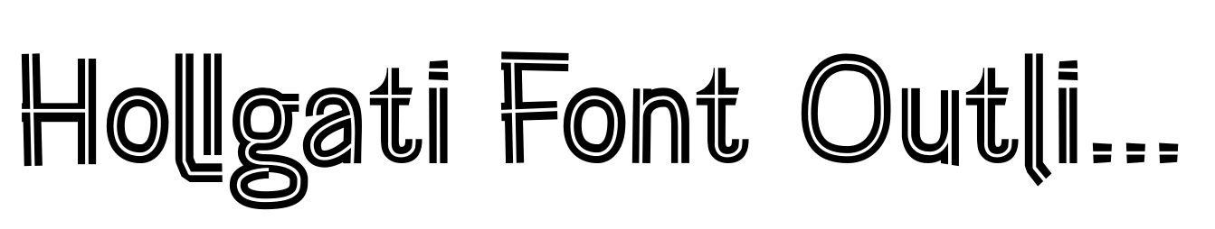 Hollgati Font Outline
