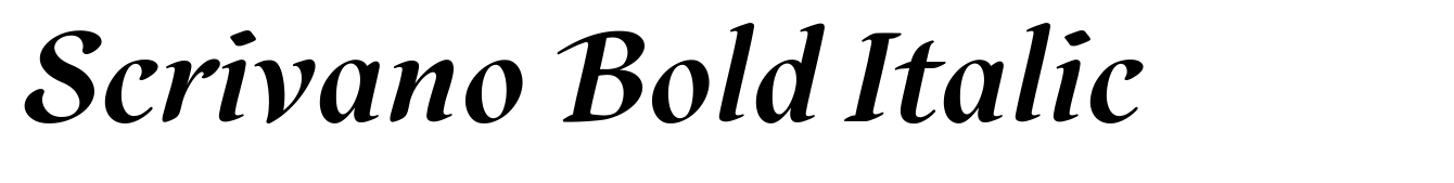 Scrivano Bold Italic