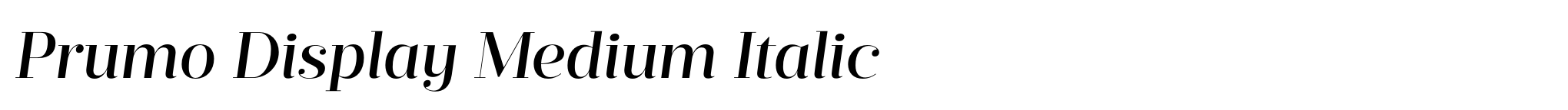 Prumo Display Medium Italic image