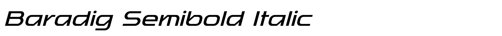 Baradig Semibold Italic image