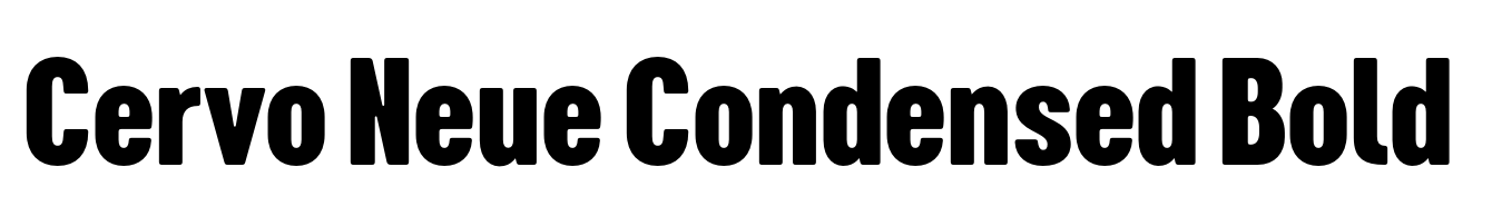Cervo Neue Condensed Bold