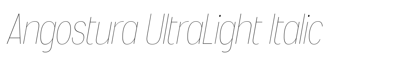 Angostura UltraLight Italic