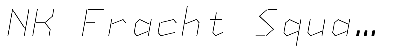 NK Fracht Square Thin Italic
