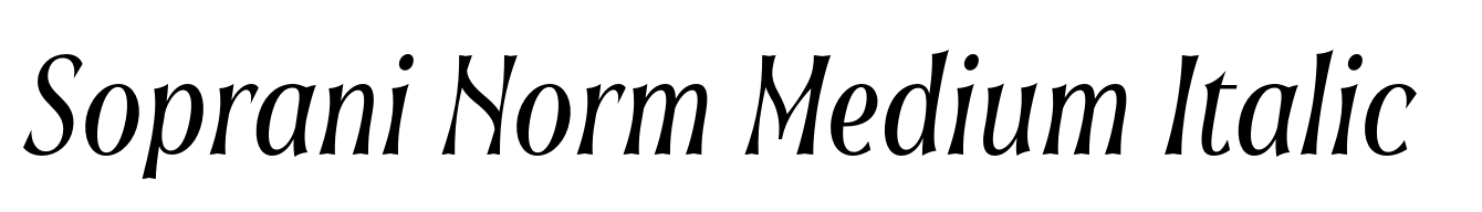 Soprani Norm Medium Italic