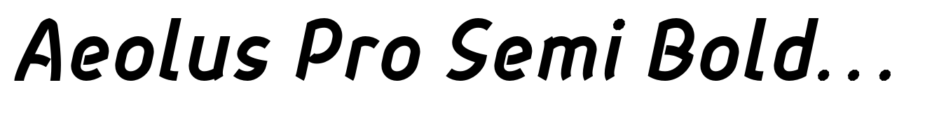 Aeolus Pro Semi Bold Italic