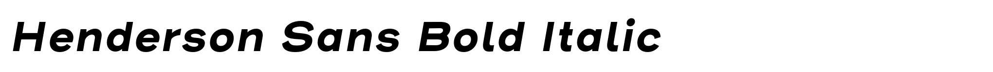 Henderson Sans Bold Italic image