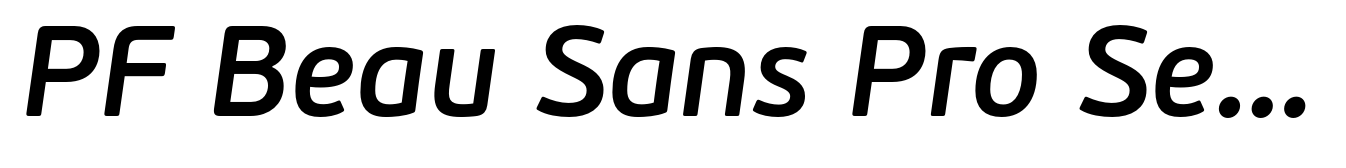 PF Beau Sans Pro SemiBold Italic