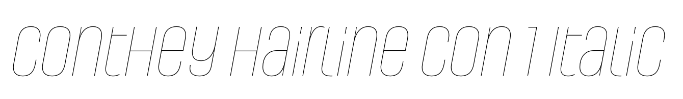 Conthey Hairline Con 1 Italic