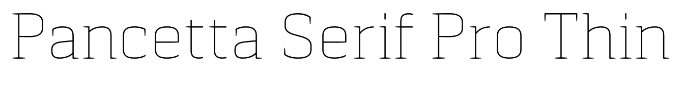 Pancetta Serif Pro Thin