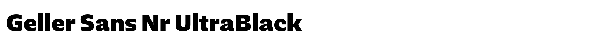 Geller Sans Nr UltraBlack image