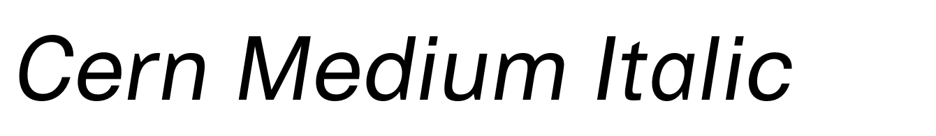 Cern Medium Italic