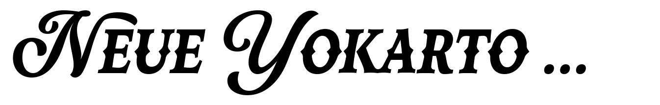 Neue Yokarto Spurs Italic