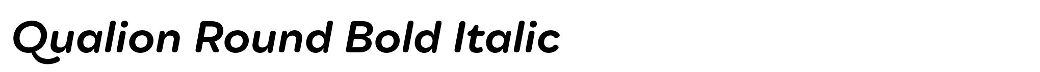 Qualion Round Bold Italic image