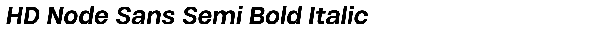 HD Node Sans Semi Bold Italic image