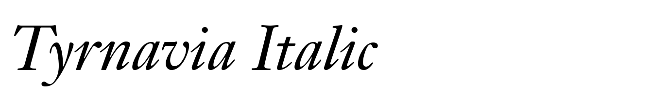 Tyrnavia Italic