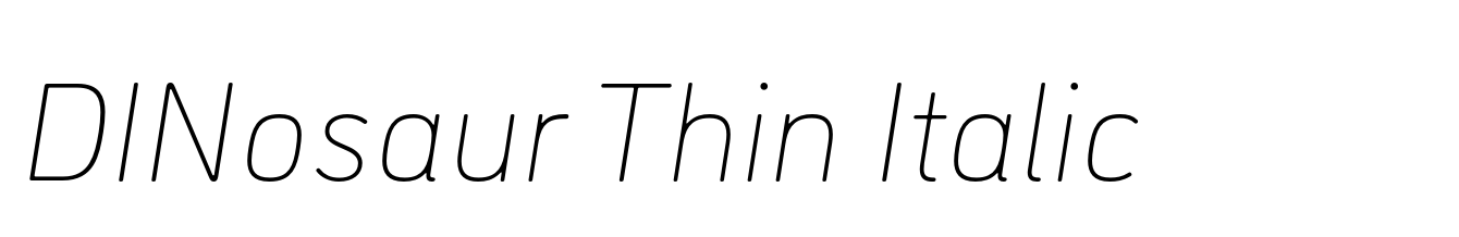 DINosaur Thin Italic