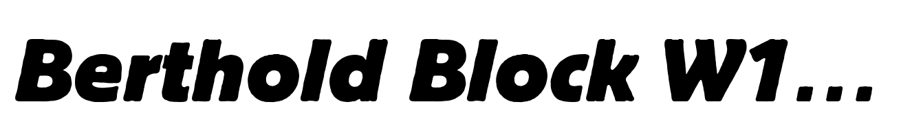 Berthold Block W1G Bold Italic