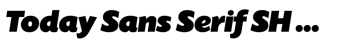 Today Sans Serif SH Ultra Italic