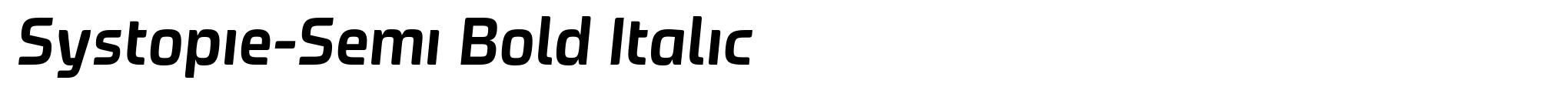 Systopie-Semi Bold Italic image