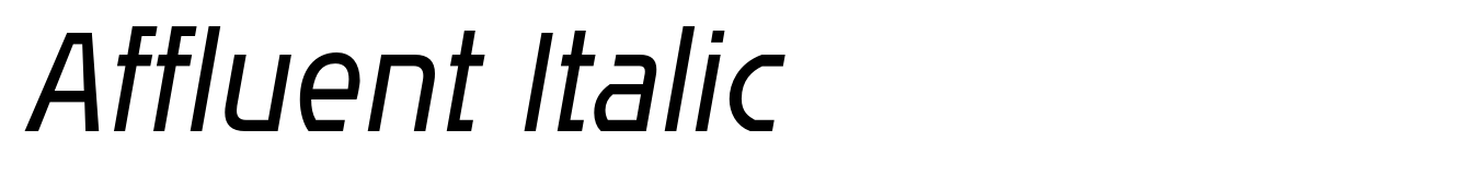 Affluent Italic