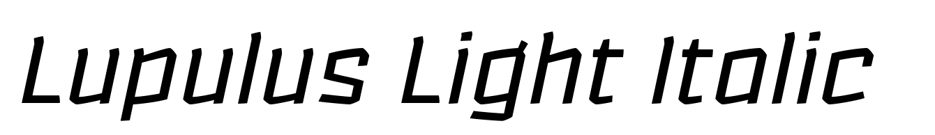Lupulus Light Italic