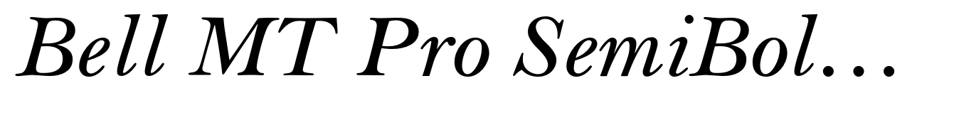 Bell MT Pro SemiBold Italic