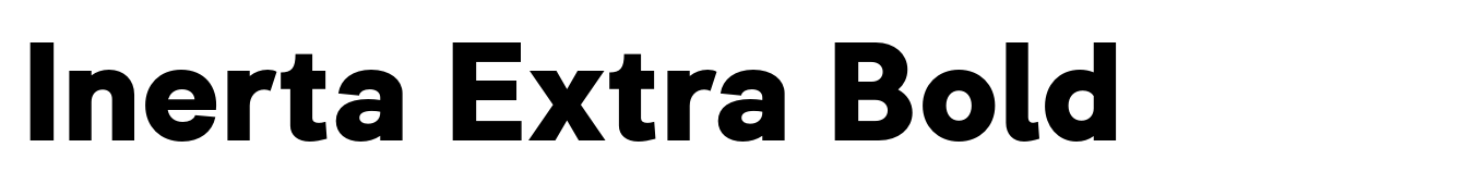 Inerta Extra Bold