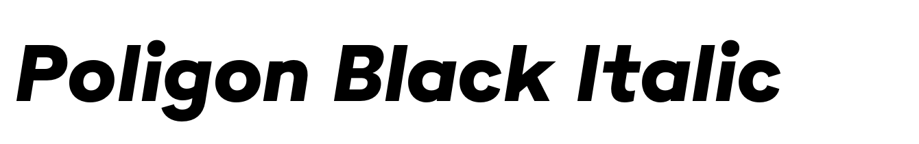 Poligon Black Italic