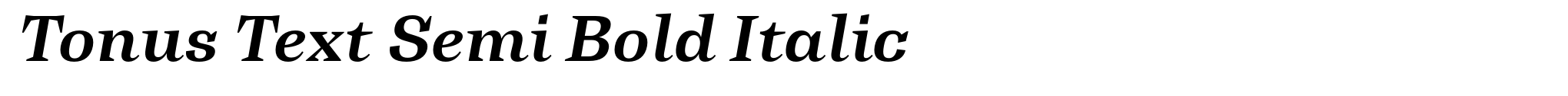 Tonus Text Semi Bold Italic image