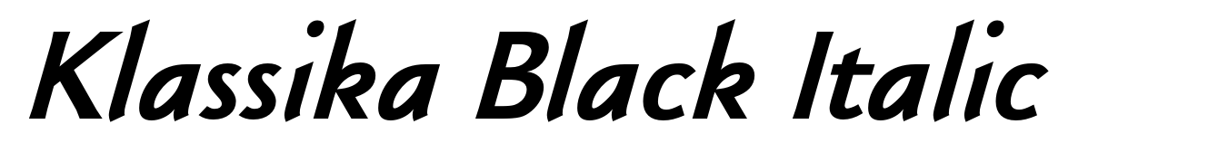 Klassika Black Italic