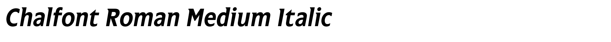 Chalfont Roman Medium Italic image
